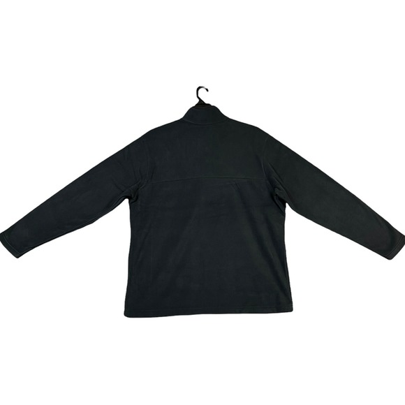 Columbia Men's Fleece Pullover Sweater Size 1X Black 1/4 Snap Neck Soft Warm - Picture 5 of 8